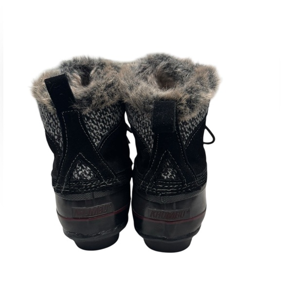 Women’s Khombu Ankle Faux Fur Suede and Rubber Waterproof Duck Boots: 7 - Picture 6 of 12